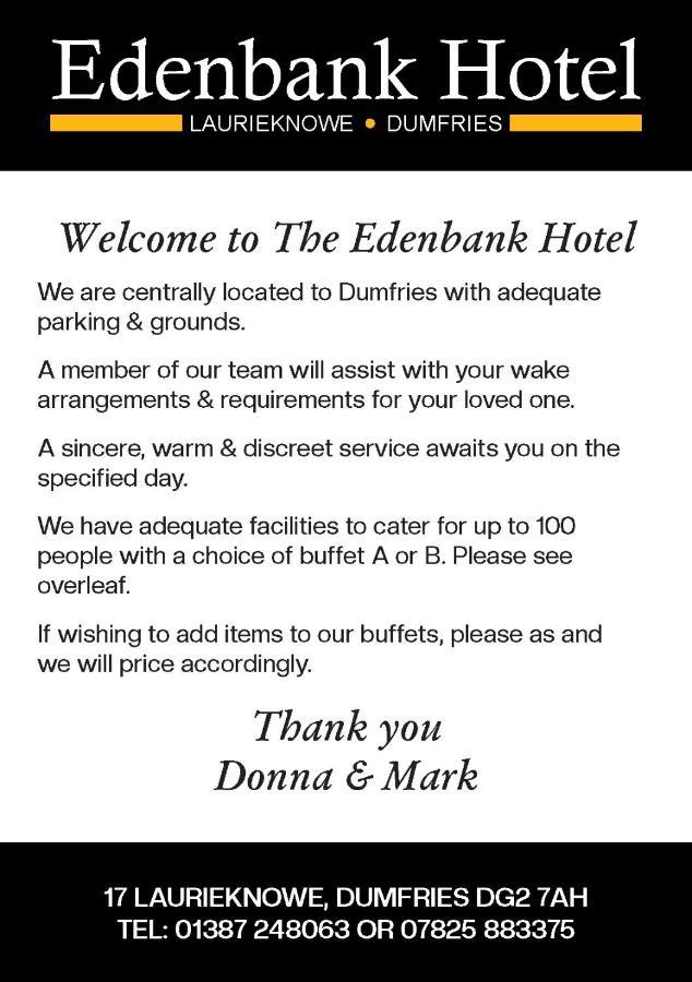 Edenbank Hotel Дъмфрийс Екстериор снимка